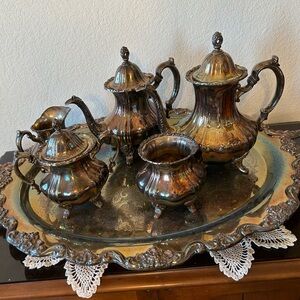Poole Silver Company EPCA silver plated coffee service